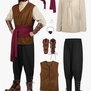 Medieval Pirate Costume Large